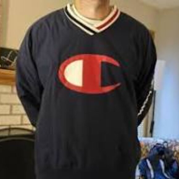 ~Champion Men's V-Neck Pullover - Navy ~XL~NWT's - Picture 2 of 3